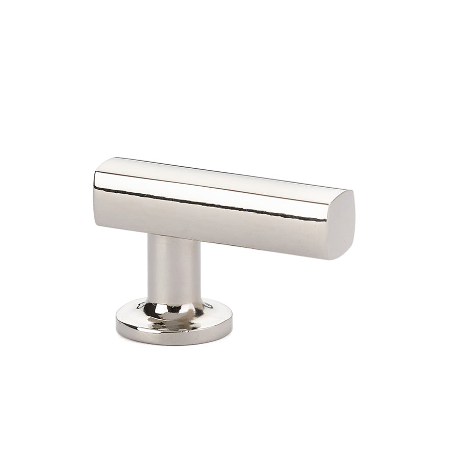T-Bar "Geo" Cabinet Knobs and Drawer Pulls in Polished Nickel - Forge Hardware Studio