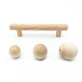 Unfinished Wood "Alden" Mid-Century Modern Cabinet Hardware