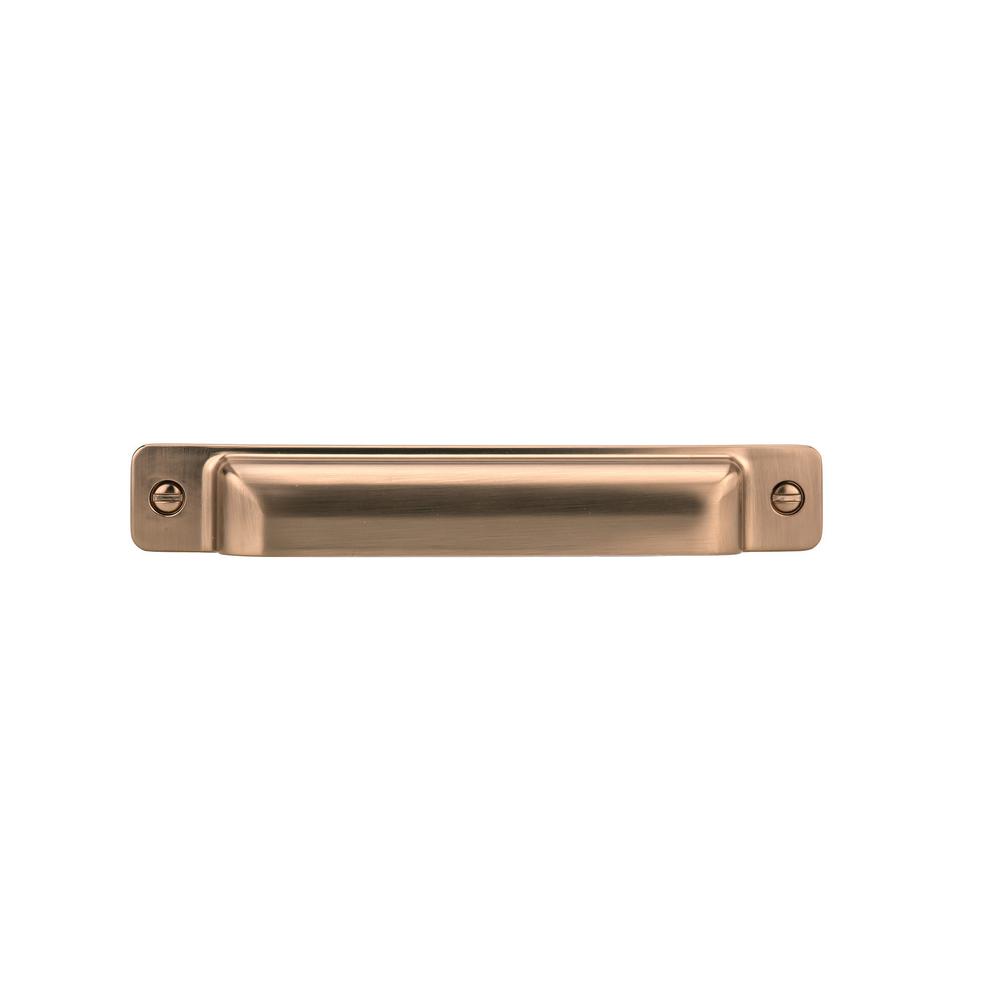 Square Cup Drawer Pulls in Champagne Bronze-Cabinet Handles - Brass Cabinet Hardware 