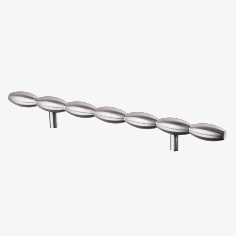 Brushed Nickel Lew's Hardware Barrel Series - Brass Cabinet Hardware 