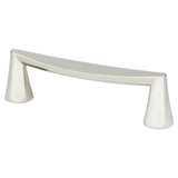 Polished Nickel "Core" Drawer Pulls and Knob - Brass Cabinet Hardware 