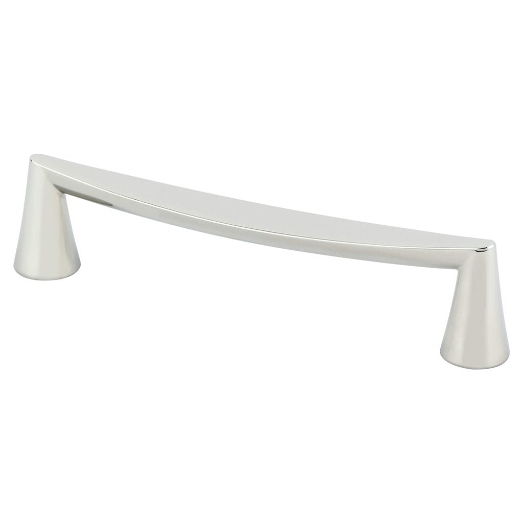 Polished Nickel "Core" Drawer Pulls and Knob - Brass Cabinet Hardware 