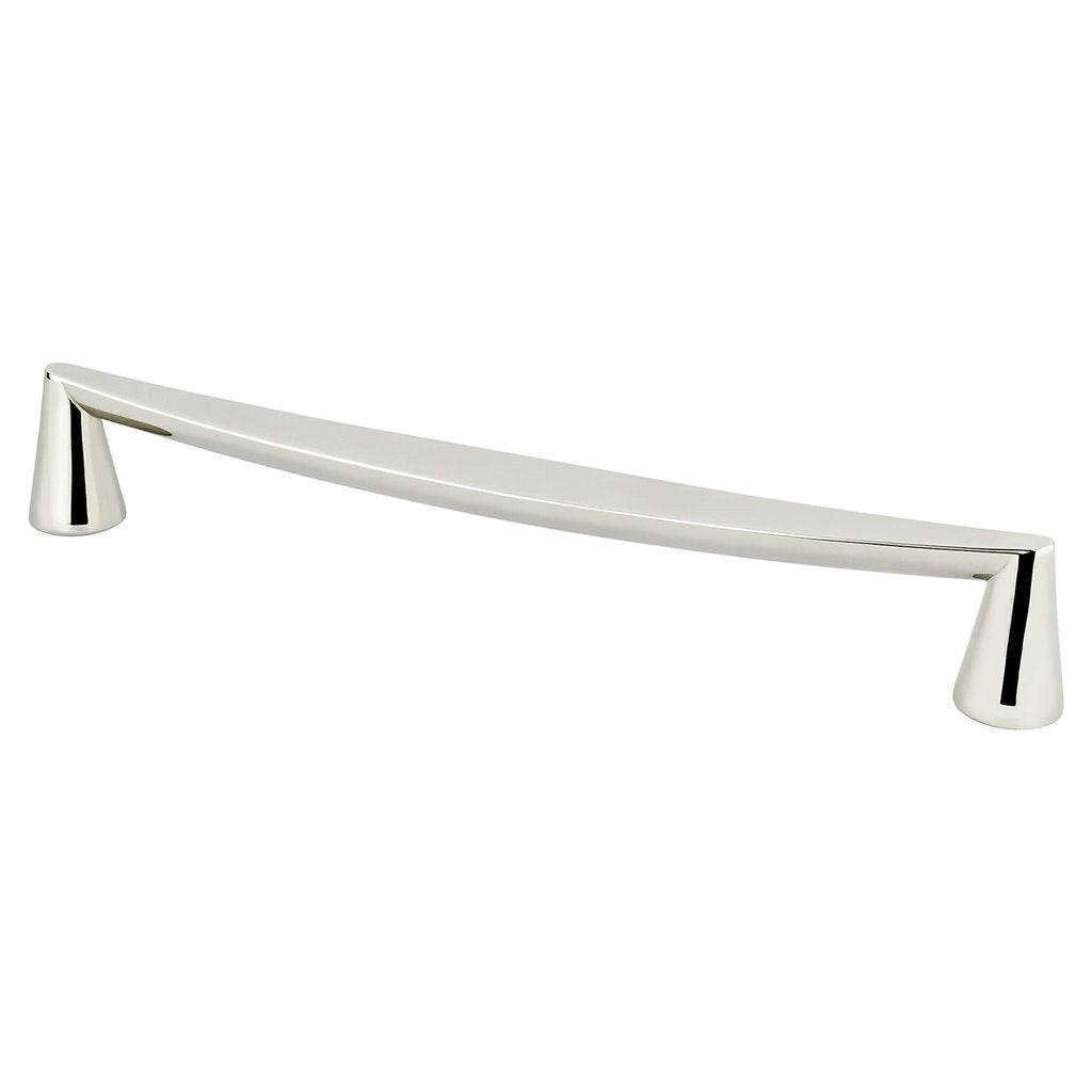 Polished Nickel "Core" Drawer Pulls and Knob - Brass Cabinet Hardware 