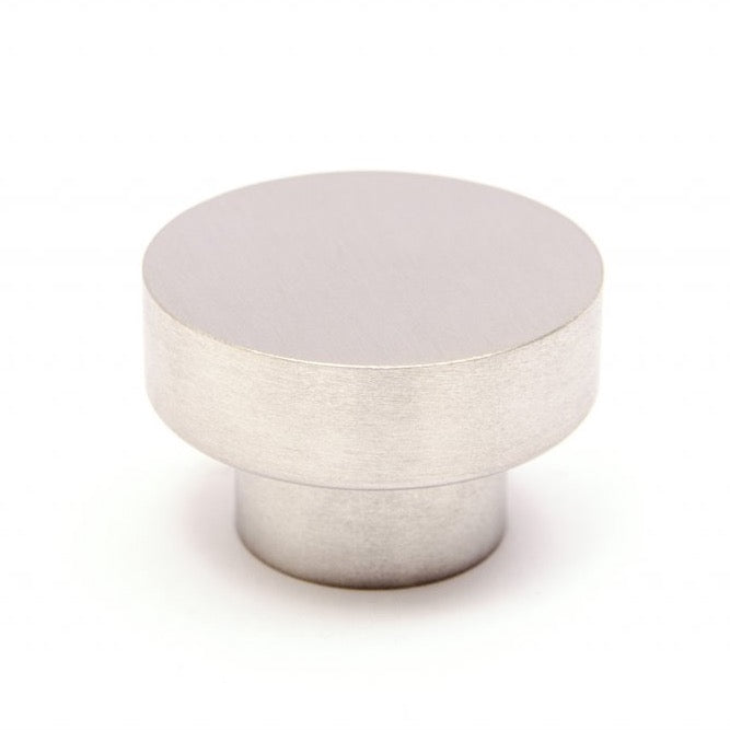 Brushed Nickel "Curve" Cabinet Drawer Pulls and Cabinet Knob - Forge Hardware Studio