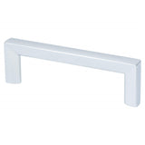 Polished Chrome "Trane" Drawer Pulls and Knob - Brass Cabinet Hardware 