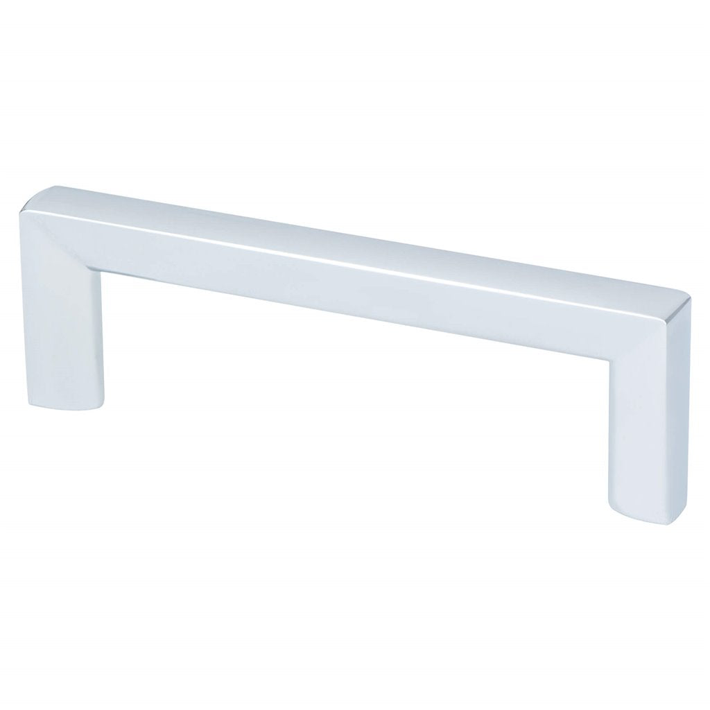 Polished Chrome "Trane" Drawer Pulls and Knob - Brass Cabinet Hardware 