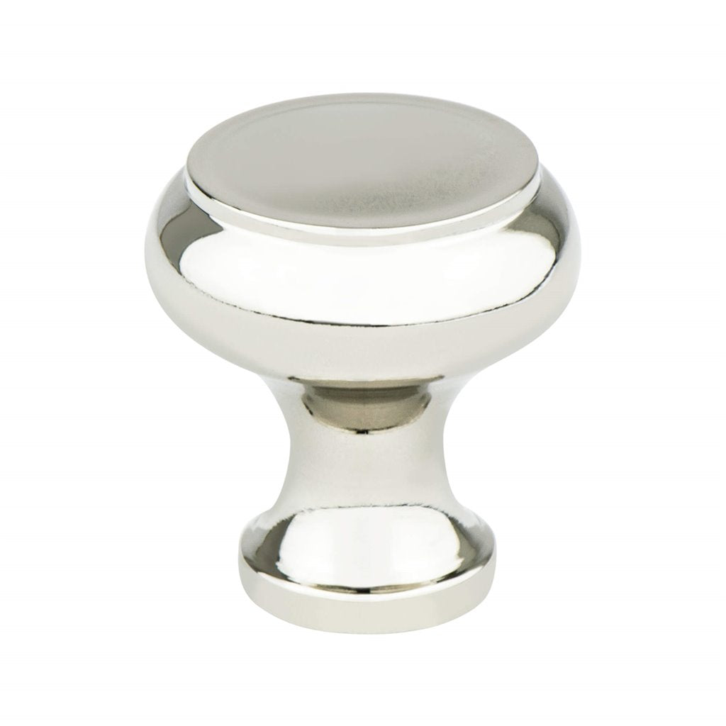Designers Group Ramona 1-1/4" Polished Nickel Round Cabinet Knob - Brass Cabinet Hardware 