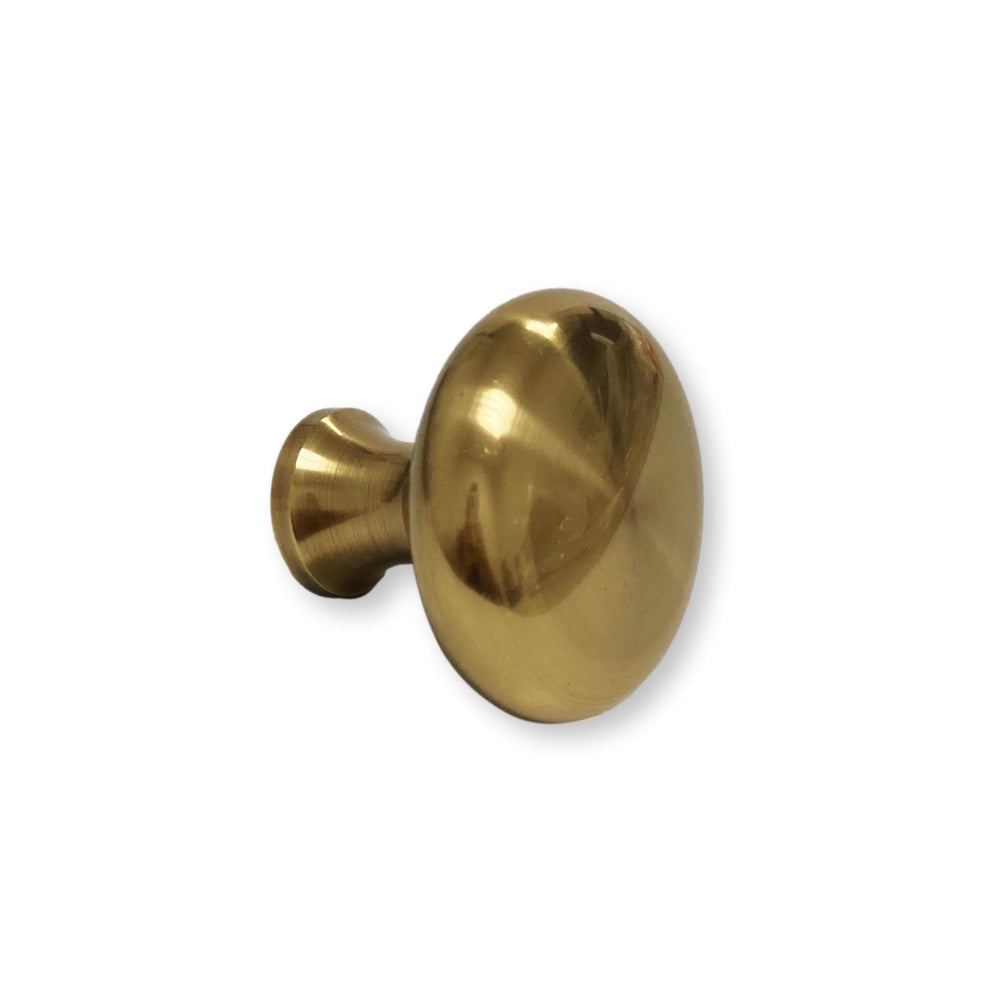 French Brass "Heritage" Round Cabinet Knob - Cabinet Hardware - Forge Hardware Studio