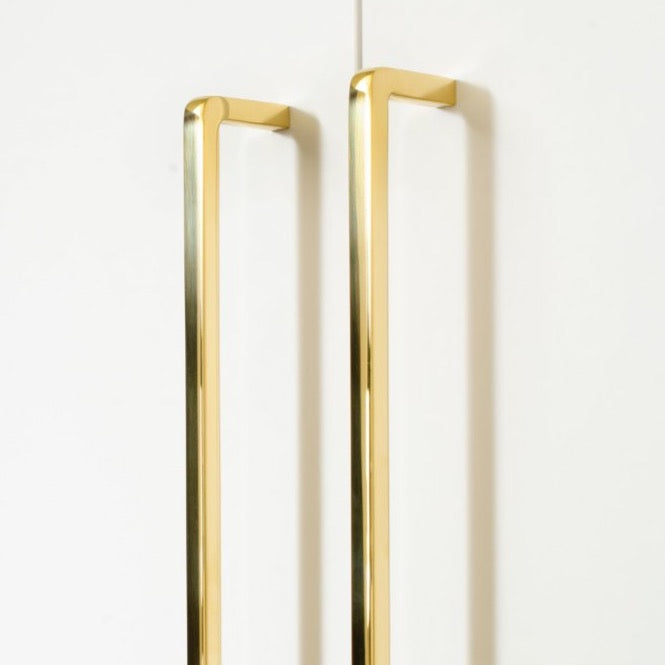 Unlacquered Polished Brass "Lumia" Cabinet Knob and  Drawer Pulls - Forge Hardware Studio