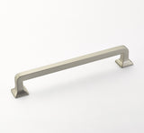 Menlo Park Satin Nickel Cabinet Drawer Pulls - Kitchen Drawer Handles - Brass Cabinet Hardware 