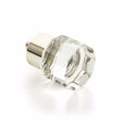 Polished Nickel City Lights 1-1/8" Round Multi-Sided Glass Knob - Brass Cabinet Hardware 