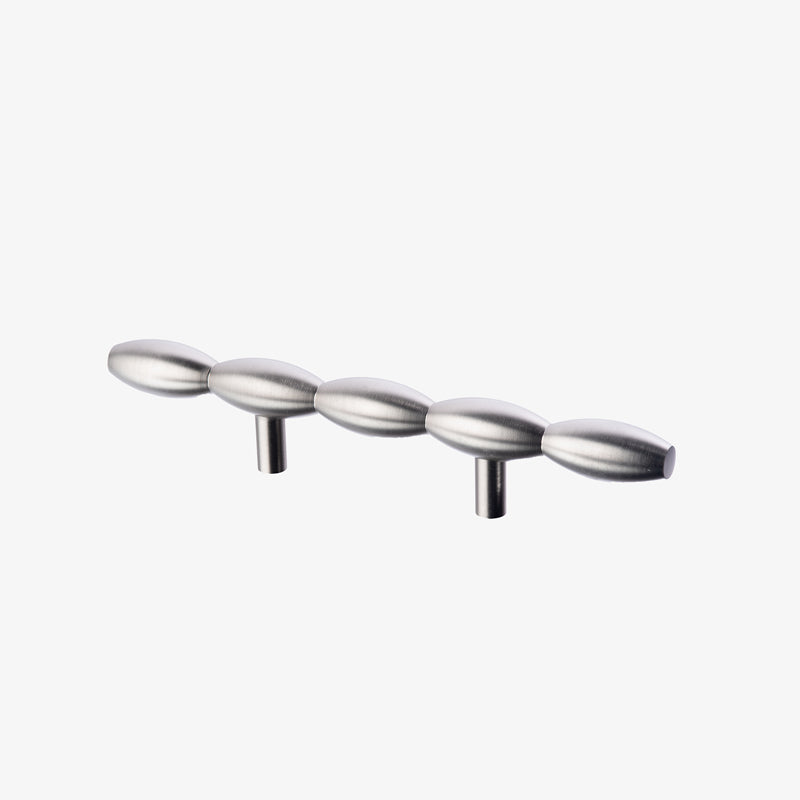 Brushed Nickel Lew's Hardware Barrel Series - Brass Cabinet Hardware 