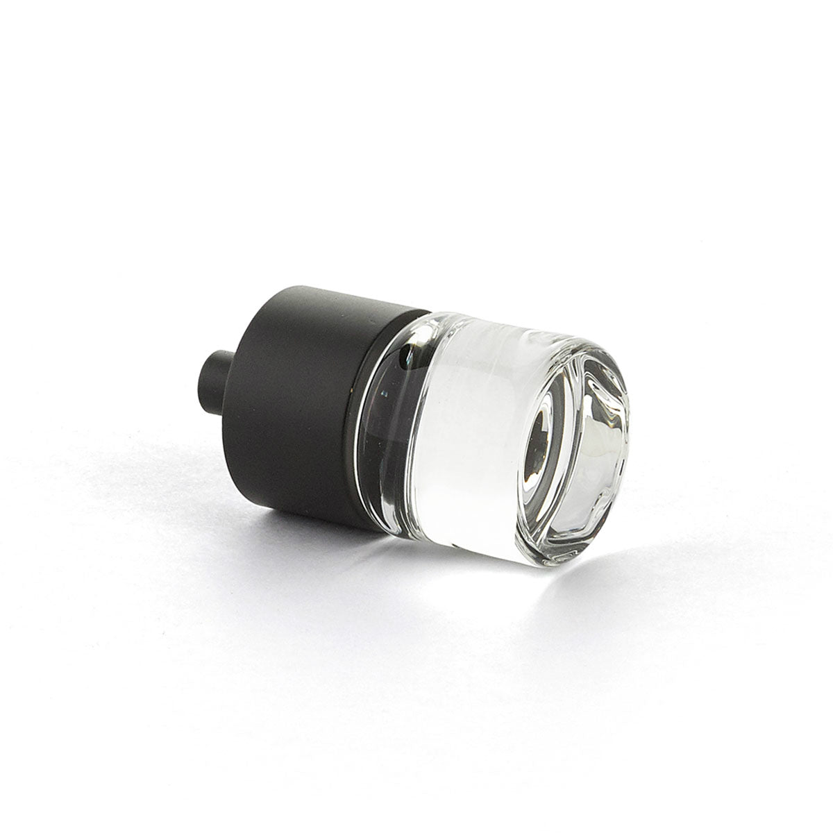 Oil Rubbed Bronze City Lights 7/8" Cylinder Glass Knob - Brass Cabinet Hardware 