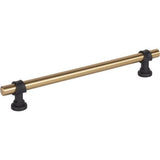 Champagne Bronze and Matte Black “Martin" Drawer Pulls and Cabinet Knob - Forge Hardware Studio