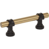 Champagne Bronze and Matte Black “Martin" Drawer Pulls and Cabinet Knob - Forge Hardware Studio