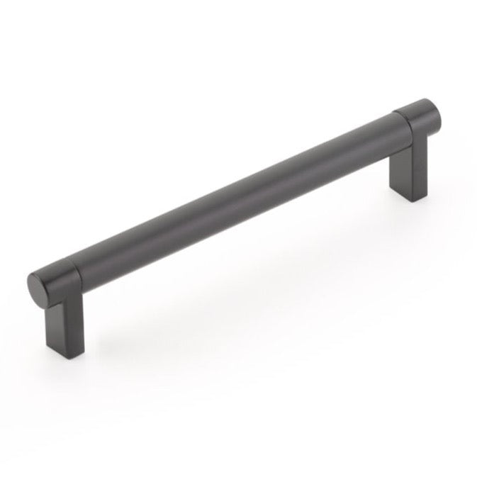 Smooth "Converse No.2" Matte Black Cabinet Knobs and Drawer Pulls - Forge Hardware Studio