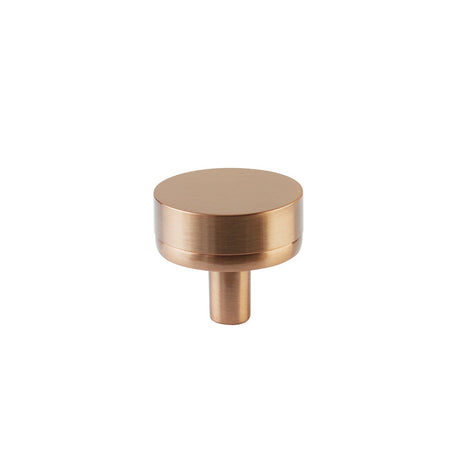 Smooth "Converse No.2" Bronze Copper Cabinet Knobs and Drawer Pulls - Forge Hardware Studio