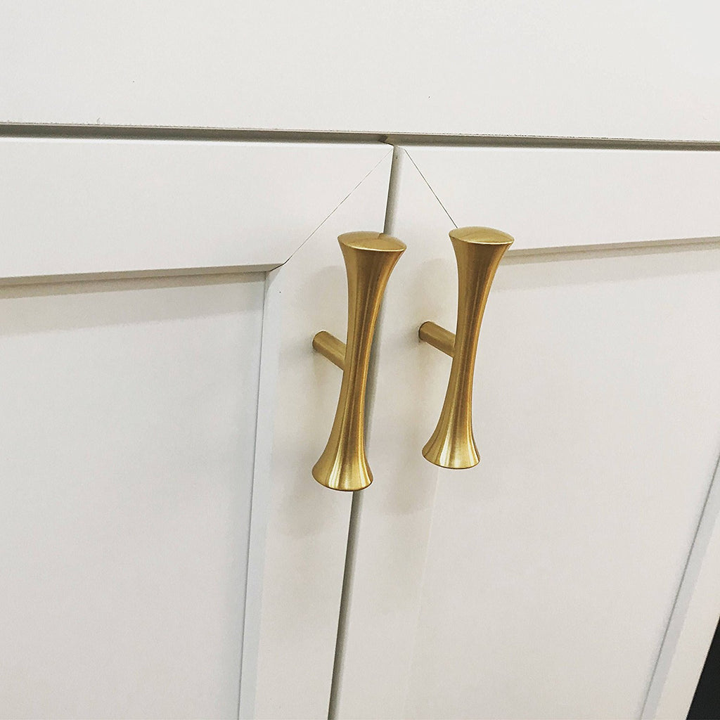 Brass Mid-Century "MCM 01" Drawer Pull - Brass Cabinet Hardware 