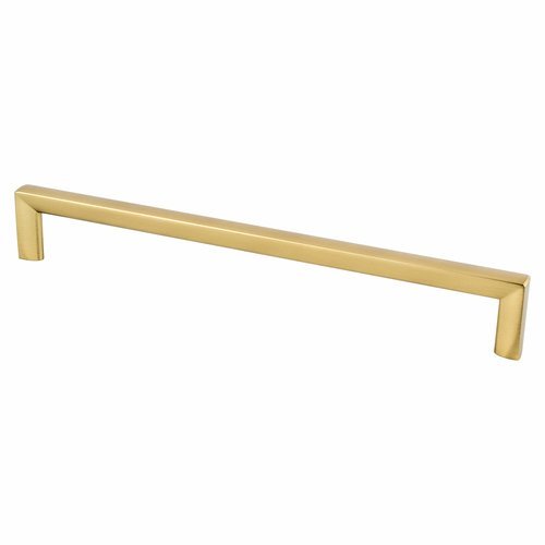 Satin Brass "Trane" Drawer Pulls and Knob - Brass Cabinet Hardware 