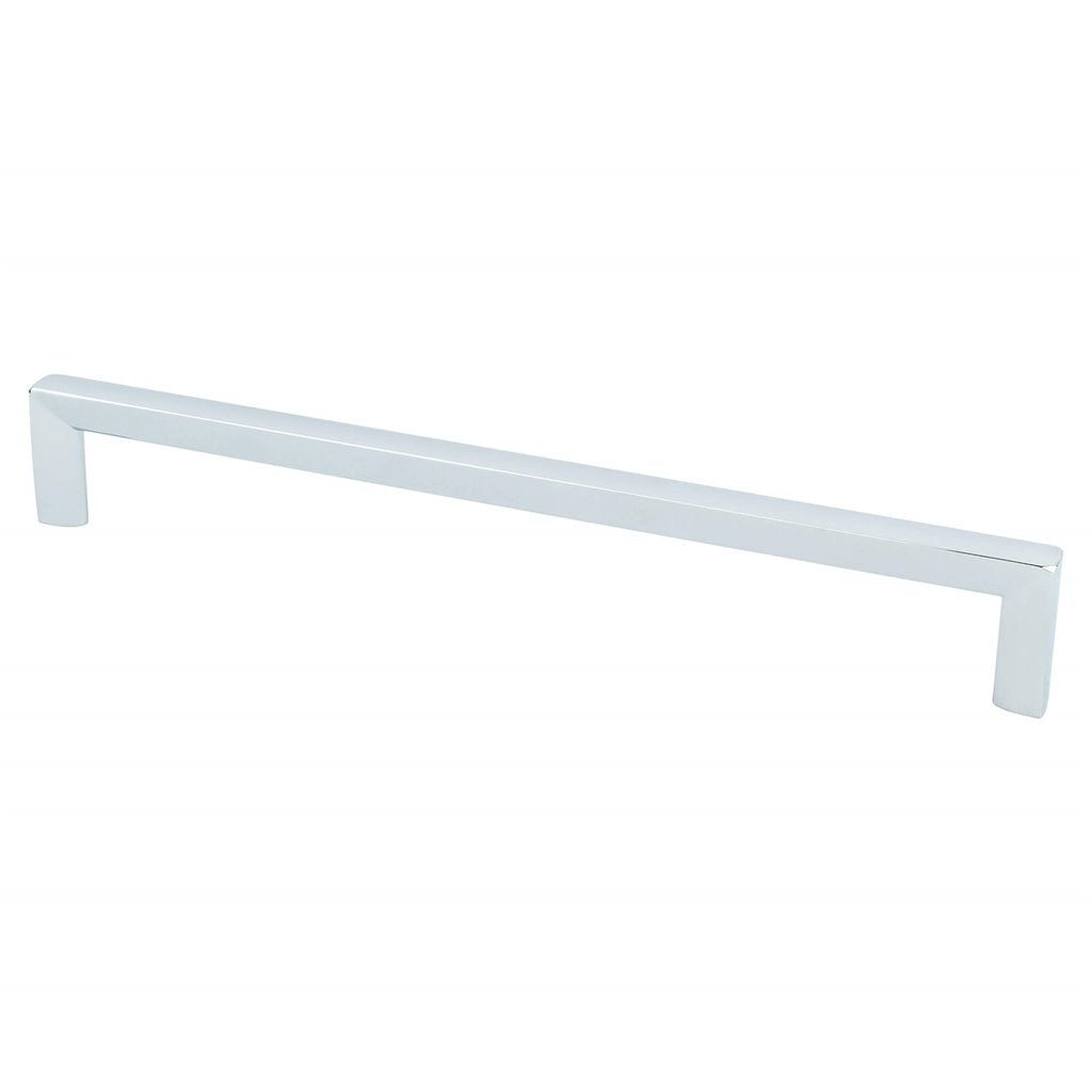 Polished Chrome "Trane" Drawer Pulls and Knob - Brass Cabinet Hardware 