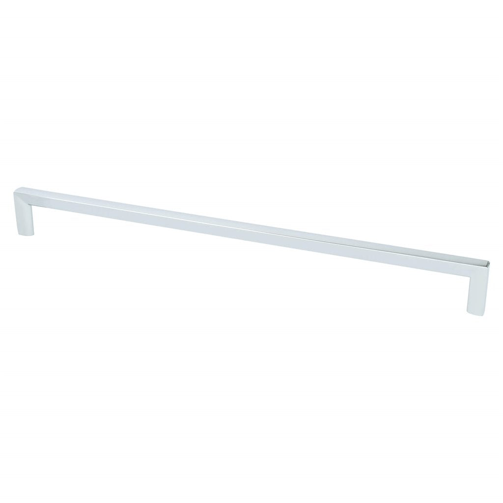 Polished Chrome "Trane" Drawer Pulls and Knob - Brass Cabinet Hardware 