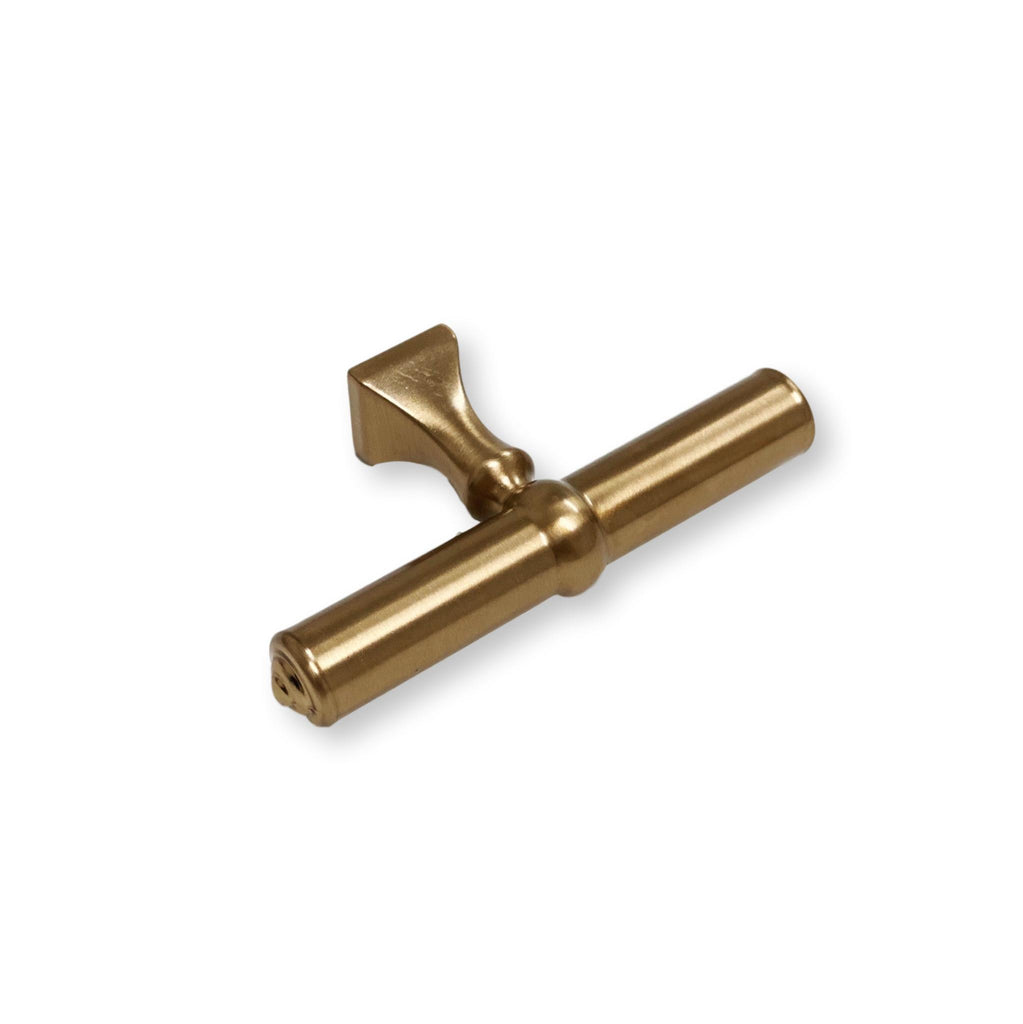Thea Champagne Bronze T-Knob Cabinet Knob - Forge Hardware Studio