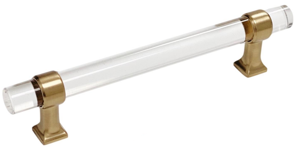 Lucite Champagne Bronze "Gigi" Drawer Pulls - Forge Hardware Studio