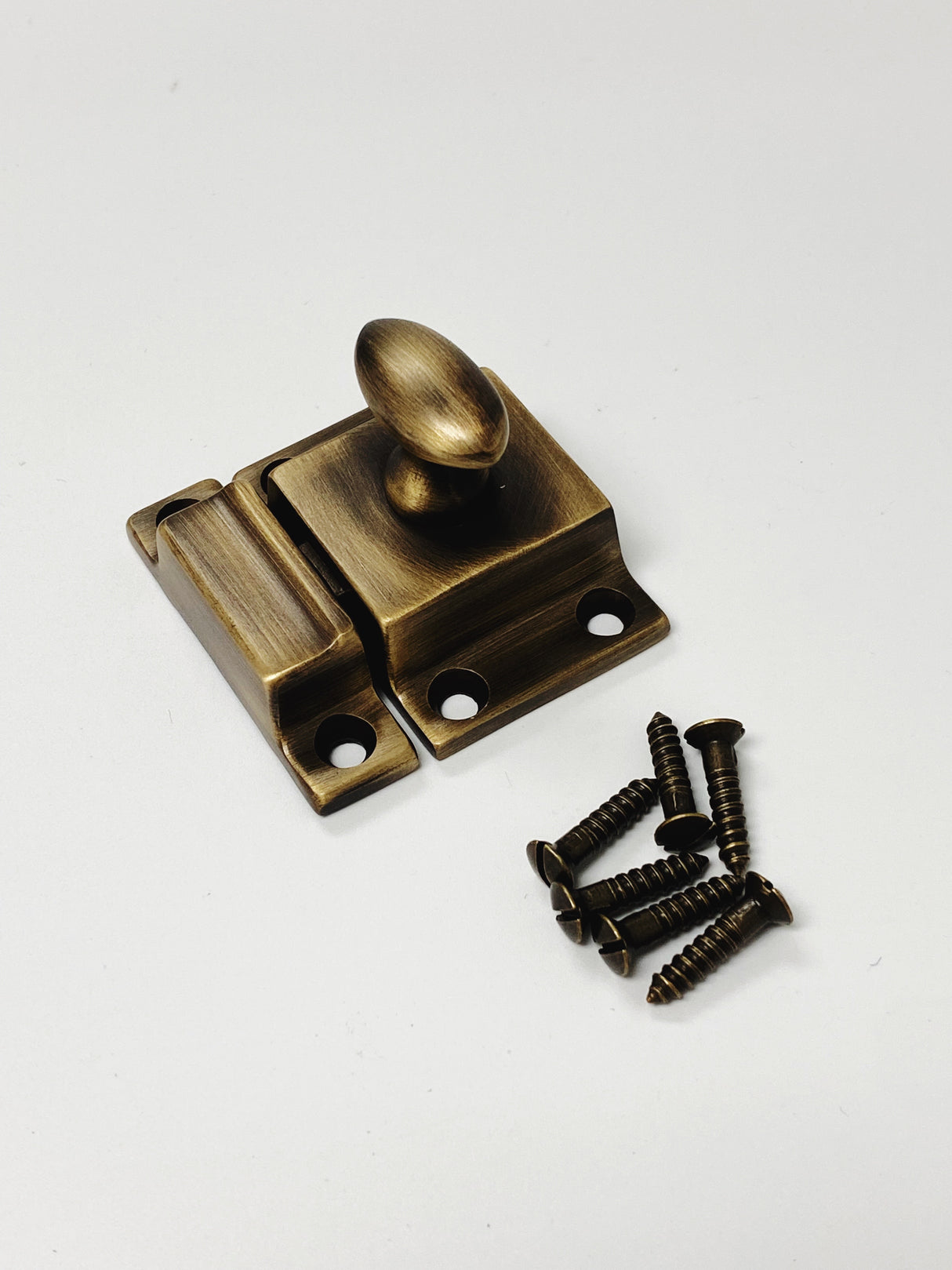 Antique Brass Medium "Eloise" Cabinet Latch - Forge Hardware Studio