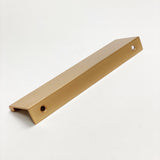 Dina Champagne Bronze Tab Finger Drawer Pulls in Various Sizes - Forge Hardware Studio