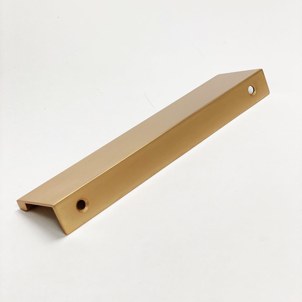 Dina Champagne Bronze Tab Finger Drawer Pulls in Various Sizes - Forge Hardware Studio