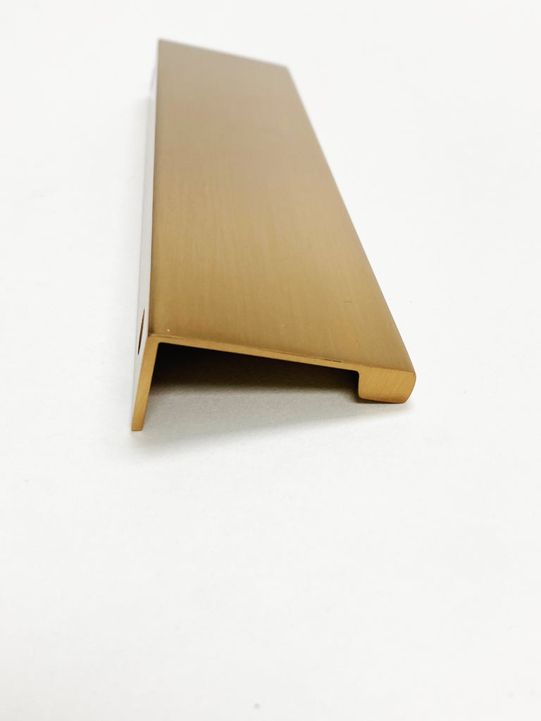 Dina Champagne Bronze Tab Finger Drawer Pulls in Various Sizes - Forge Hardware Studio