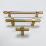 Knurled "Prelude" Champagne Bronze Cabinet Knobs and Drawer Pulls - Forge Hardware Studio