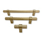 Knurled "Prelude" Champagne Bronze Cabinet Knobs and Drawer Pulls - Forge Hardware Studio
