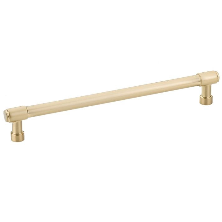 Modern "Industry" Cabinet Knobs and Drawer Pulls in Satin Brass - Forge Hardware Studio