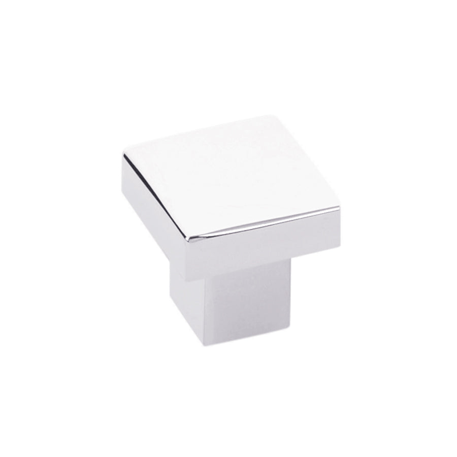 Modern Rectangular Hunter Finger Pull in Polished Chrome - Brass Cabinet Hardware 