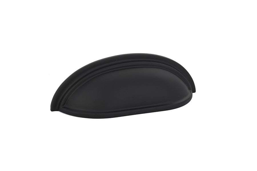 Matte Black "Heritage" Cabinet Knobs and Cup Pulls - Forge Hardware Studio