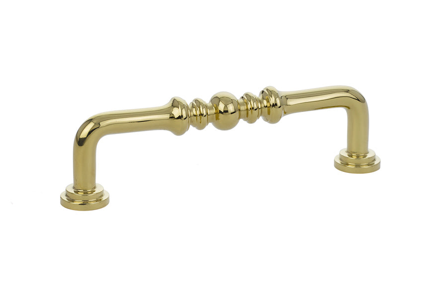 Unlacquered Brass "Heritage" Cabinet Drawer Pull - Forge Hardware Studio
