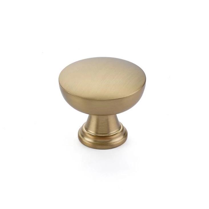 Satin Brass "Elite" Cabinet Knobs and Drawer Pulls - Forge Hardware Studio