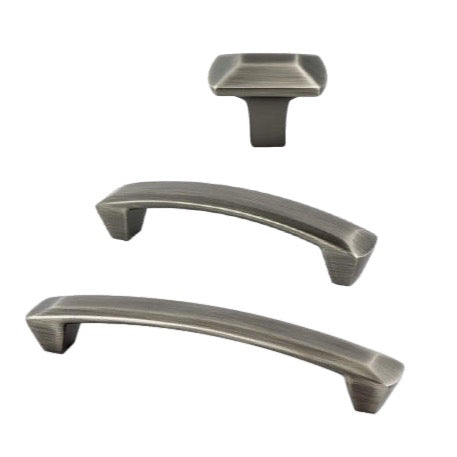 Lucy Cabinet Knob and Drawer Pulls in Dark Pewter - Forge Hardware Studio