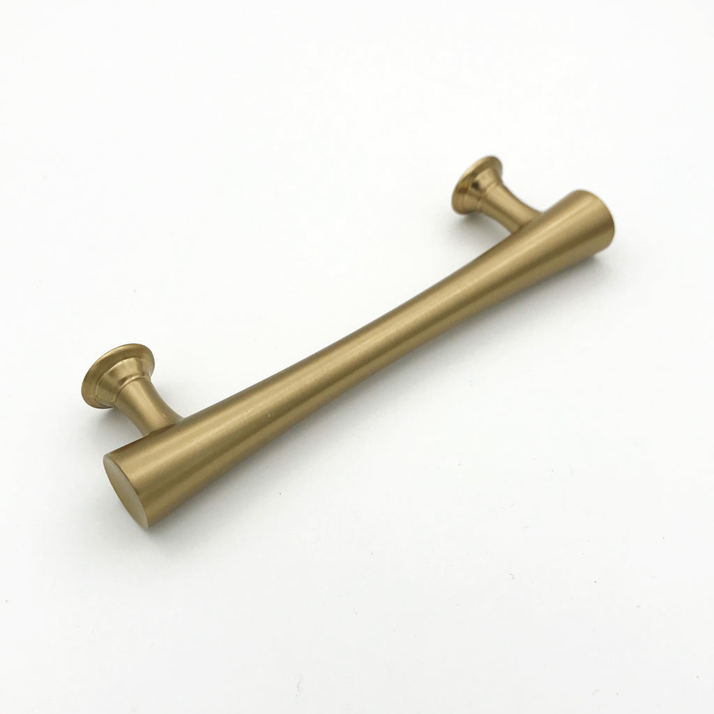 Emma Mid-Century Champagne Bronze Cabinet Knob and Drawer Pulls - Brass Cabinet Hardware 
