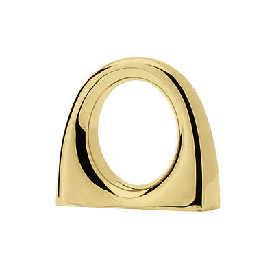 Luxe Unlacquered Brass Bridge Cabinet Knob - Brass Cabinet Hardware 