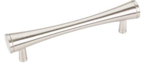 Brushed Nickel "MCM" Mid-Century Pulls and Knob - Brass Cabinet Hardware 