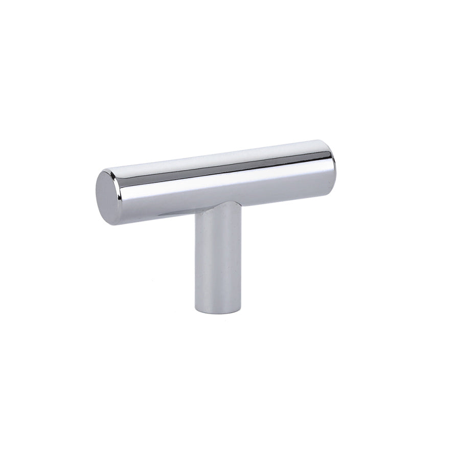 T-Bar "European" Polished Chrome Cabinet Knobs and Pulls - Forge Hardware Studio