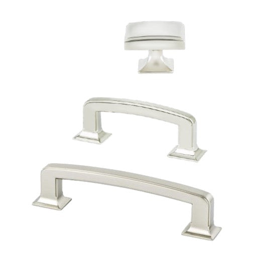 Polished Nickel "Liana"Cabinet Knobs and Drawer Pulls - Forge Hardware Studio