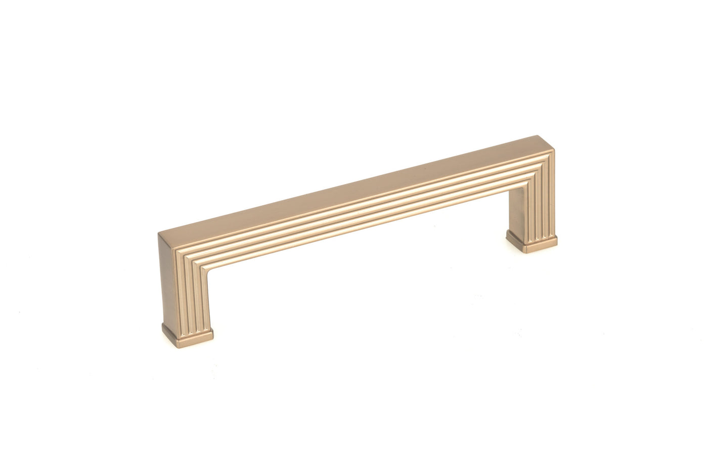 U-Shaped Champagne Bronze "Rail" Knob and Drawer Pulls-Cabinet Handles - Brass Cabinet Hardware 