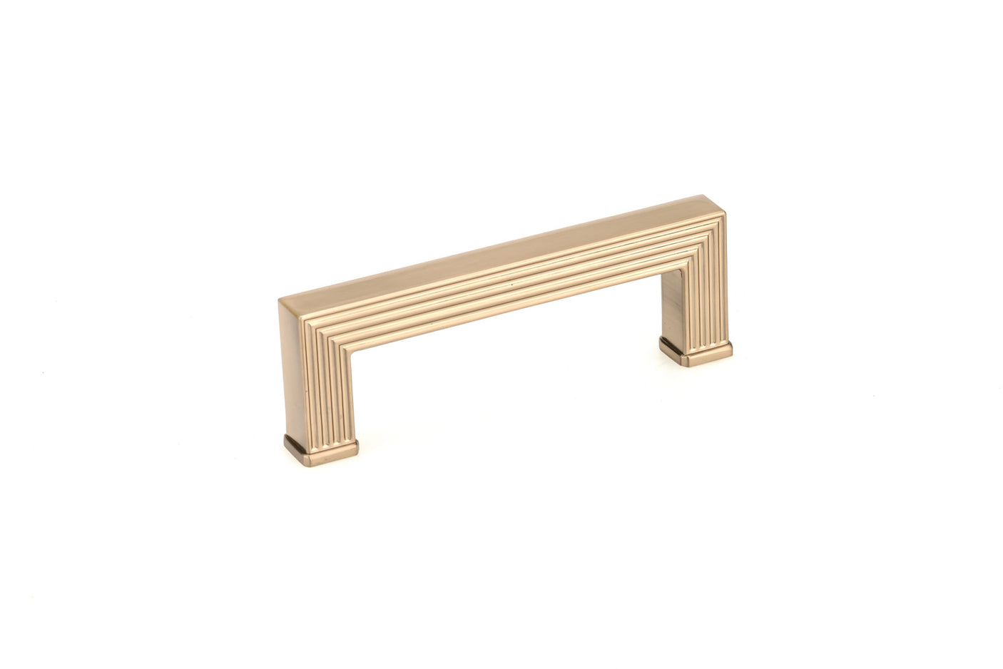 U-Shaped Champagne Bronze "Rail" Knob and Drawer Pulls-Cabinet Handles - Brass Cabinet Hardware 