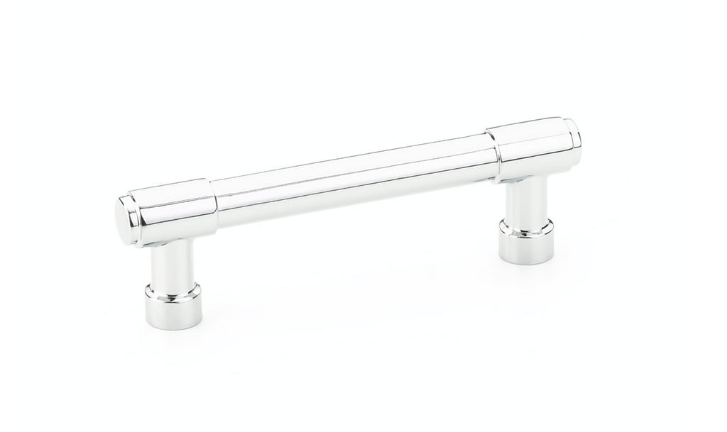 Industrial Modern Drawer Pulls in Polished Chrome - Forge Hardware Studio