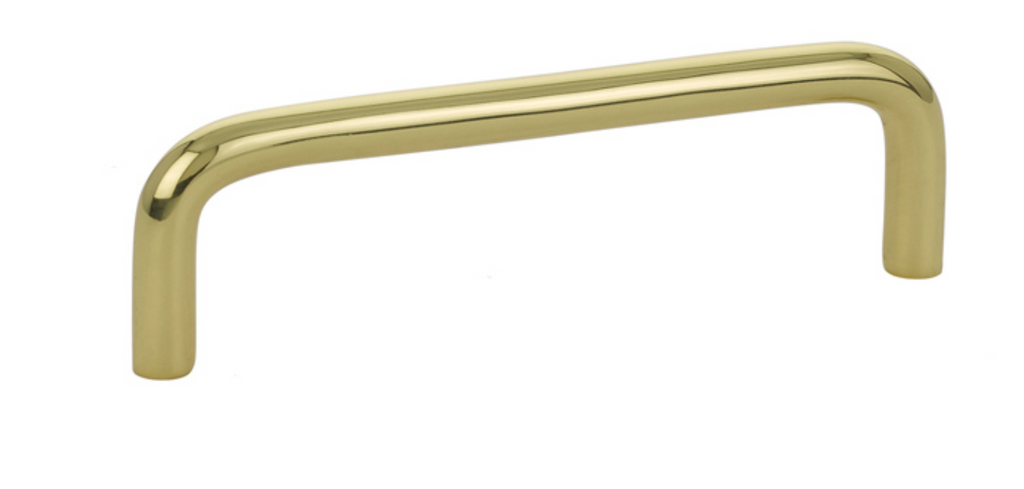 Unlacquered Polished Brass "Wire" Drawer Pulls - Cabinet Handles - Forge Hardware Studio
