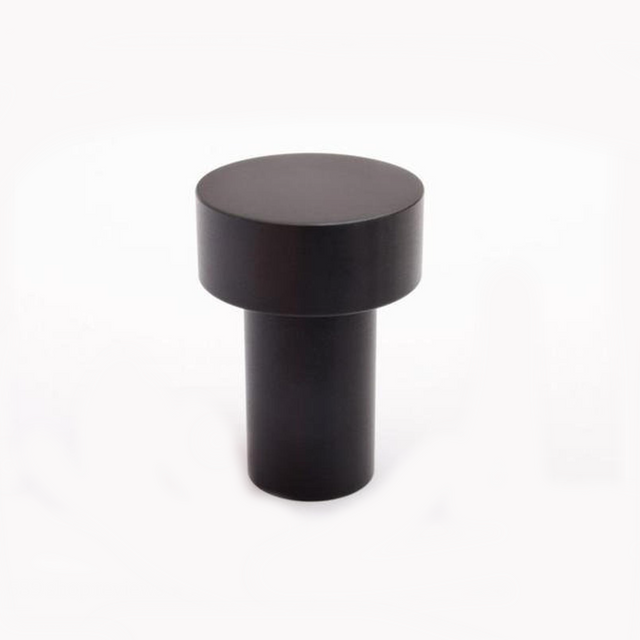 Modern "Dot" Round Wall Hook in Matte Black - Forge Hardware Studio