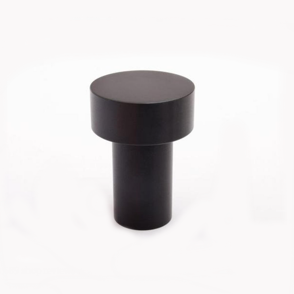 Modern "Dot" Round Wall Hook in Matte Black - Forge Hardware Studio